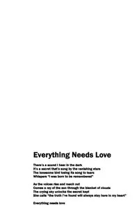 (C63) [Dobuita Street (Katsuki Mana)] Everything Needs Love (Naruto) [English]