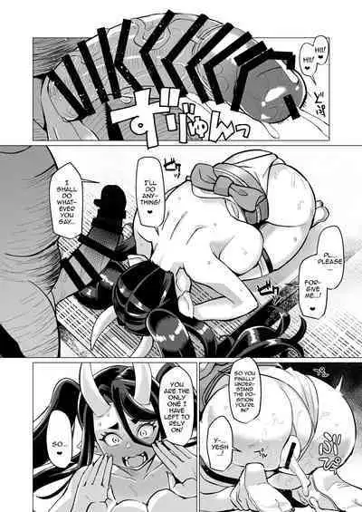 [Kuzunoha (Yumano Yuuki)] Oni Miko Yome Da Furusato de Choushi Koi Teta Shouwaru Oni Lolibabaa ga Jigou Jitoku de Subete o Ushinai Korogarikonde Kita node Oyome-san Ken Onaho ni Shiteyaru Hanashi/The Oni Miko Breaks And Becomes My Wife [English] {Doujin}