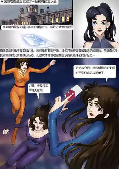 猫眼三姐妹博物馆的诡缚丽影XXX Manga Porn Comics 