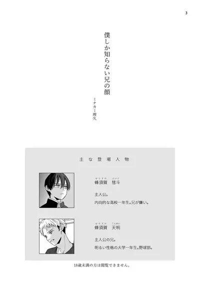 Boku shika Shiranai Nii no Kao