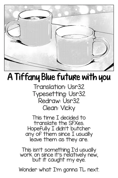 Tiffany Blue no Mirai o Kimi to | A Tiffany Blue future with you