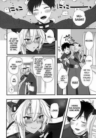 (C101) [Marosaan (Yunamaro)] Musashi-san no Yoru Jijou Shoubu Shitagi Daisakusen Hen | Musashi-san's Nightly Affair - Lucky Underwear Operation Chapter (Kantai Collection -KanColle-) [English] [DKKMD Translations]