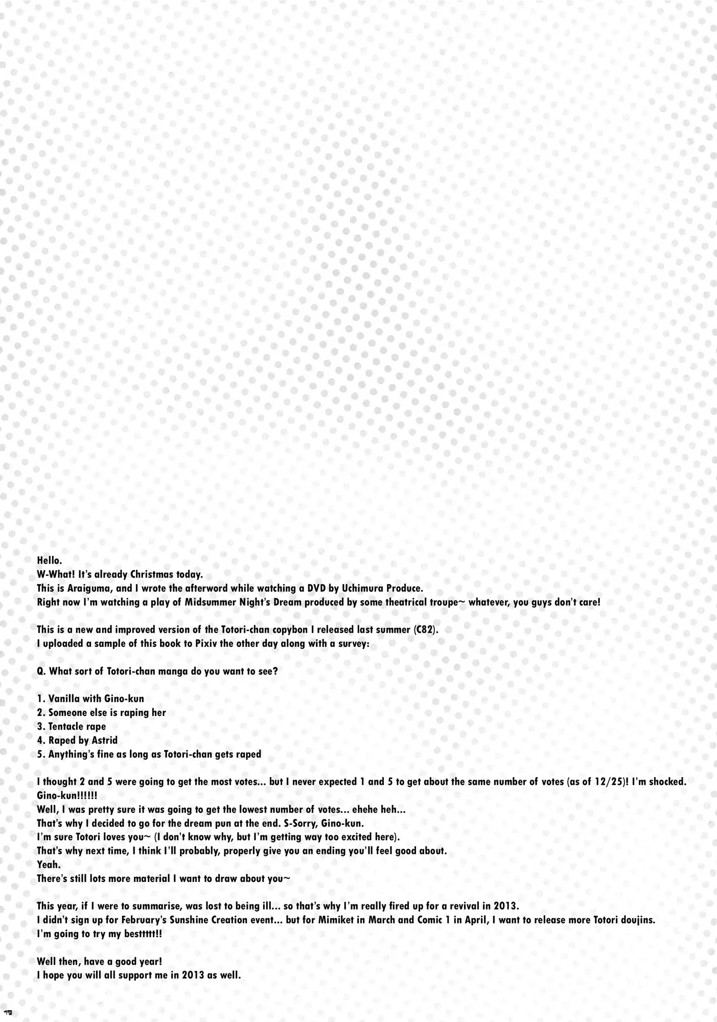 Gino-kun... You Meanie