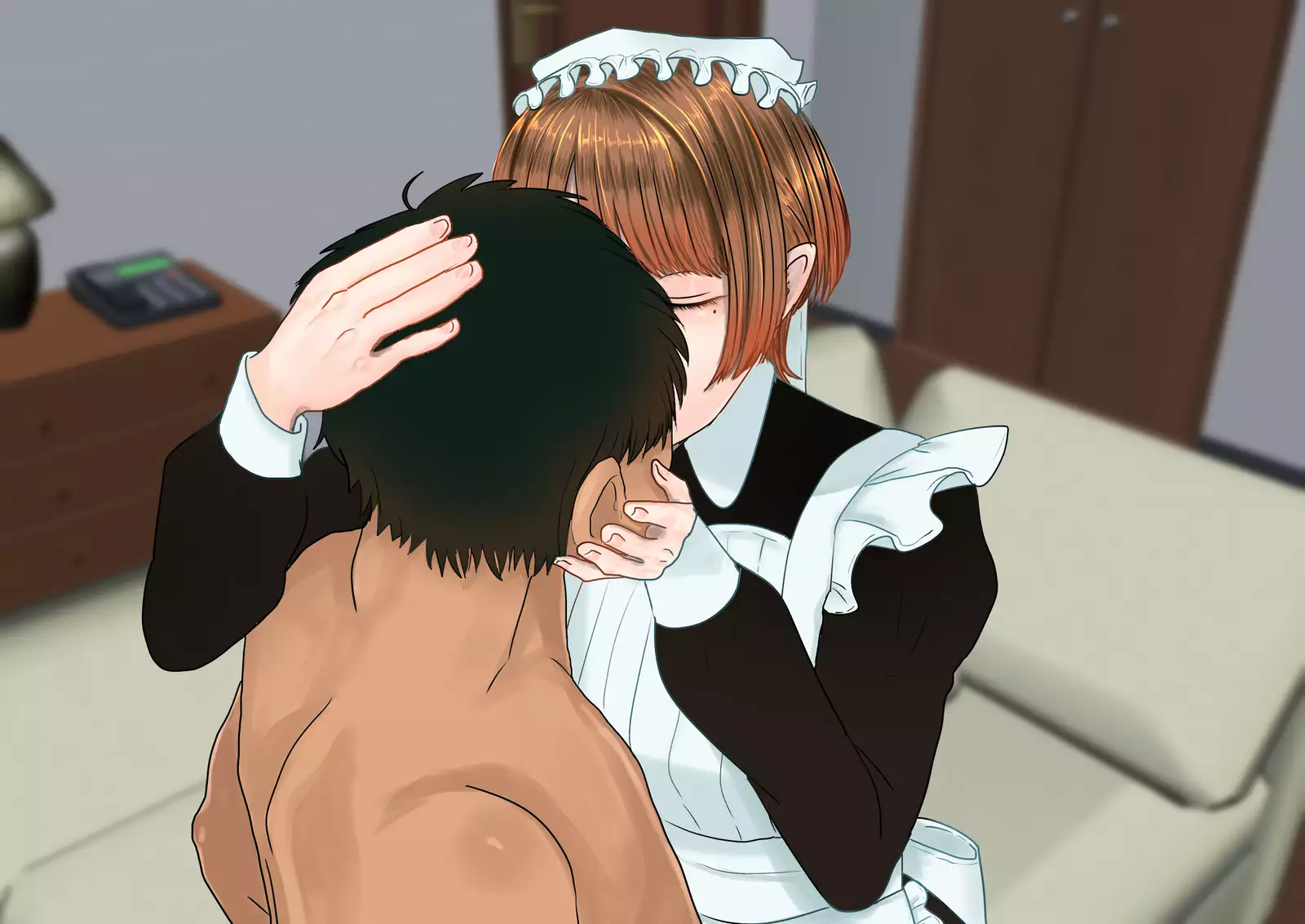 Maid no Hikaru ni Houkei Baka ni Sarenagara Shasei Suru Hanashi.