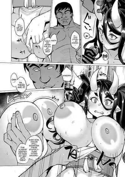 [Kuzunoha (Yumano Yuuki)] Oni Miko Yome Da Furusato de Choushi Koi Teta Shouwaru Oni Lolibabaa ga Jigou Jitoku de Subete o Ushinai Korogarikonde Kita node Oyome-san Ken Onaho ni Shiteyaru Hanashi/The Oni Miko Breaks And Becomes My Wife [English] {Doujin}