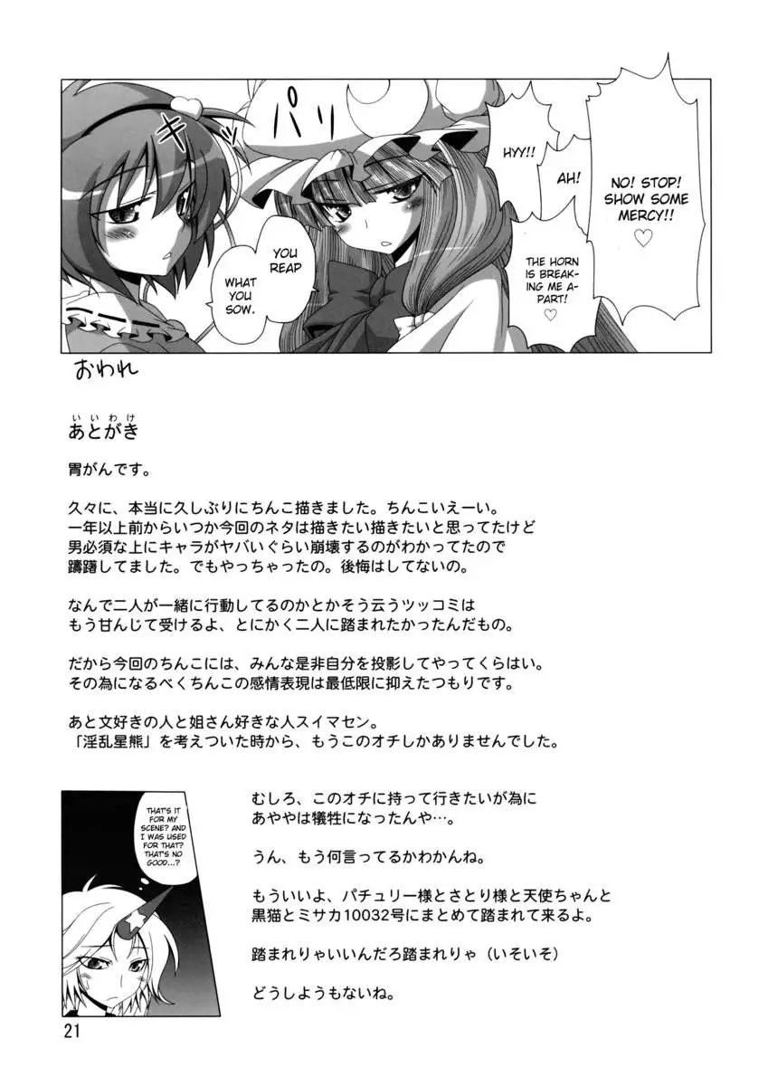 A Book Where Patchouli and Satori Look Down On You With Disgust
