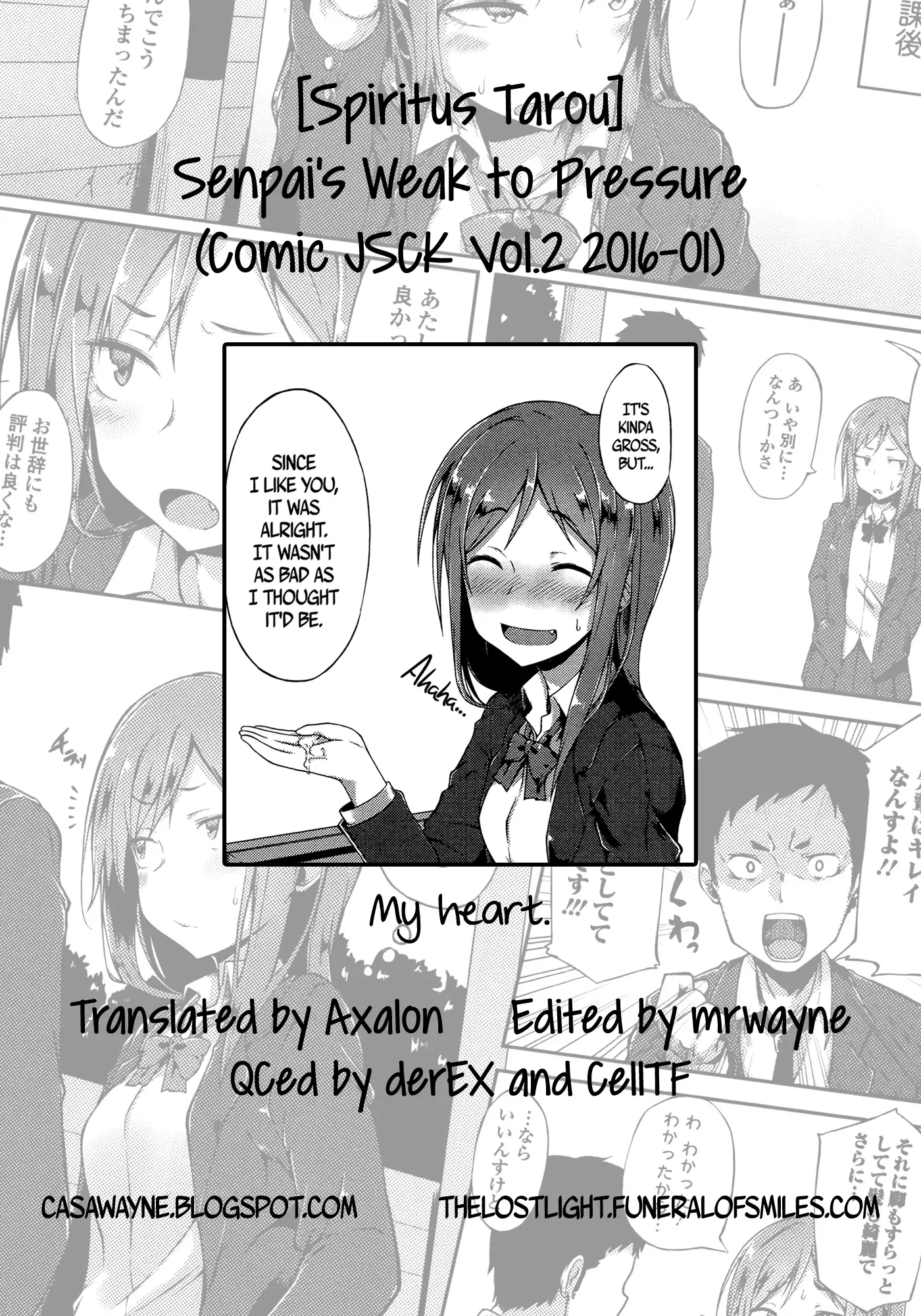 Senpai's Weak to Pressure