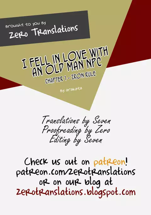Mob Oji-san Demo Koi ga Shitai! | I Fell in Love with an Old Man NPC Ch. 1