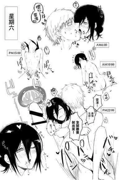 [Fureai Hangyaku Hole (M.O Rikugane) Denji-kun Amayakashi Shuukan (Chainsaw Man) [Chinese] [Digital]