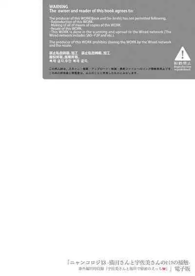 [Kinokonomi (konomi)] Nyancology 13 -Nekoda-san to Usami-san no Himitsu no Sessyoku- Bangaihen Douji Shuuroku "Usami-san to Umibe de Himitsu no Ecchi?" [Digital]