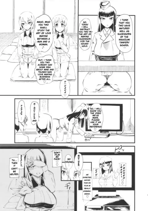 Nishizumi-san-chi wa Nakayoshi 4P | Nishizumi Household Peaceful 4-some