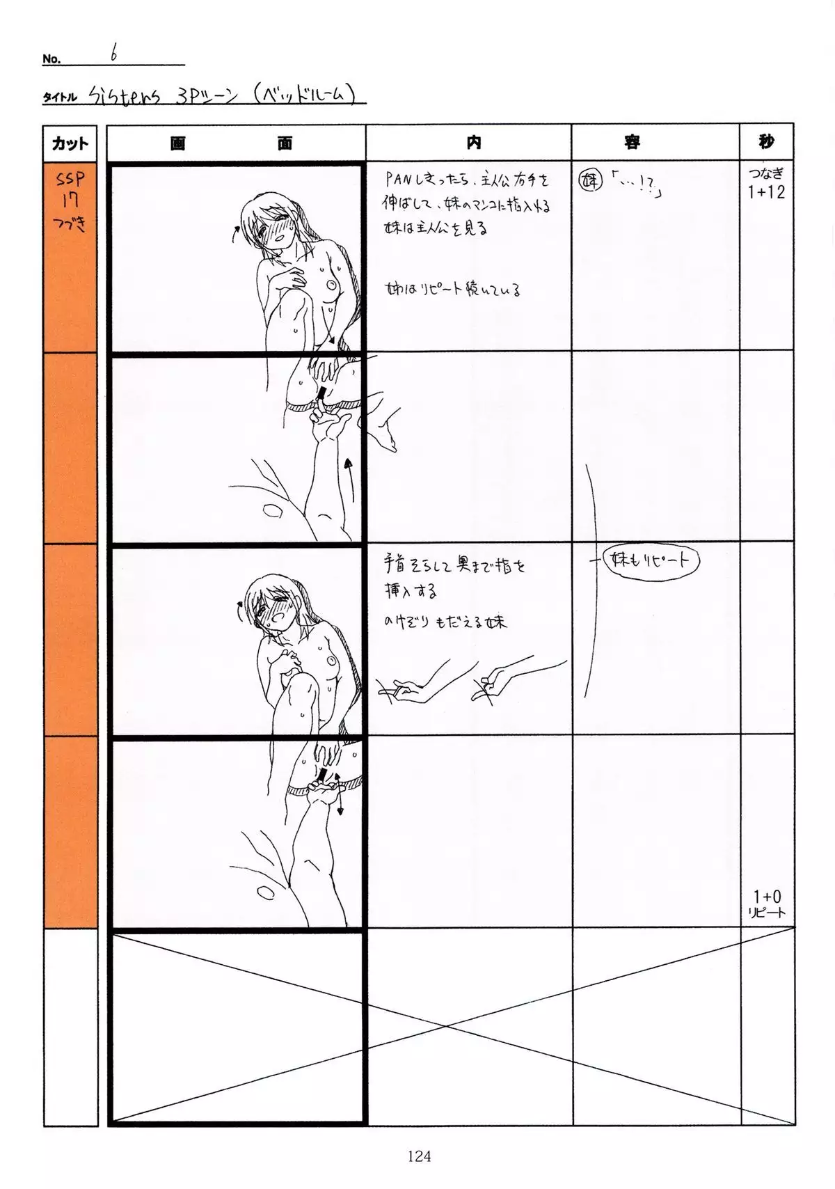 SISTERS -Natsu no Saigo no Hi- H Scene All Part Storyboard