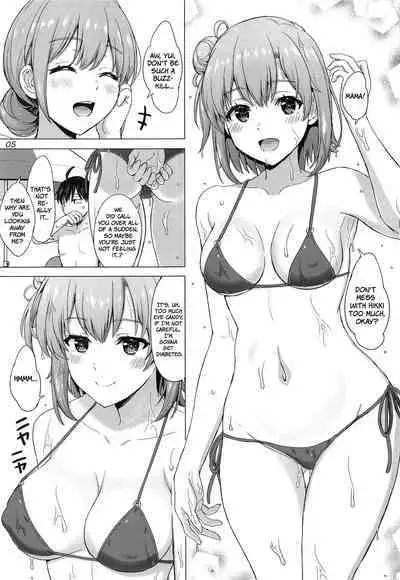 Jounetsuteki na Natsu no Resort o Yuigahama Oyako to. | A Passionate Summer Resort with the Yuigahamas.
