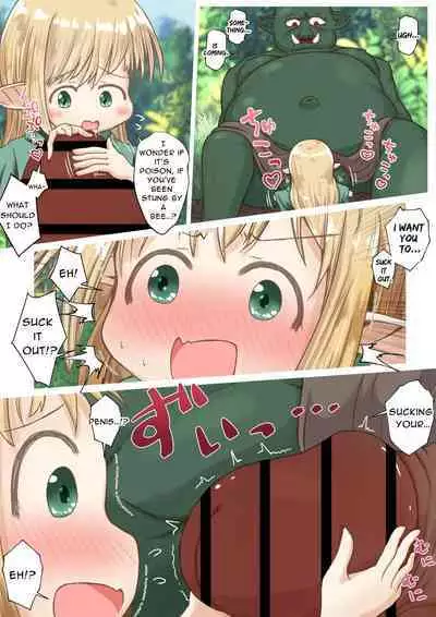 [Ecchi Ecchi Daifuku (Neko Daifuku)] Elf Musume-san ga Orc-san ni Gokubuto Ochinchin o Nejikomareru Ohanashi | Elf Girl Gets Screwed By The Big Dick Orc [English] [Dere Translations]