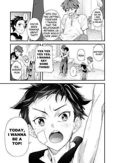 [Eichi Jijou (Takamiya)] Kyou wa Ore ga Sounyuureru kara!! | Cuz I'll be a Top today!! [English]