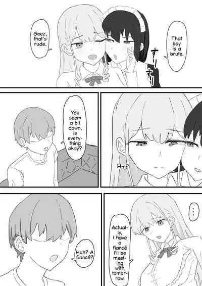 Ojou-sama to Maid o Iinazuke ni Torarete Okobore Ecchi suru Hanashi