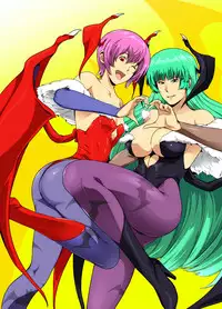 [Spiral Brain (Greco Roman)] Saenai Ore no Moto ni, Morrigan-san to Lilith-chan ga Sumitsuita. (Darkstalkers) [Digital]