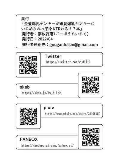 Kinpatsu Bakunyuu Yankee ga Ginpatsu Bakunyuu Yankee ni Ijimerarekko o NTR reru? Hon