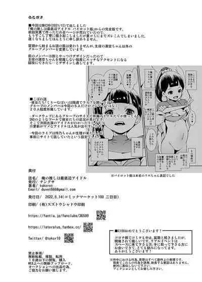 Ore no Oshi wa Saiteihen Idol