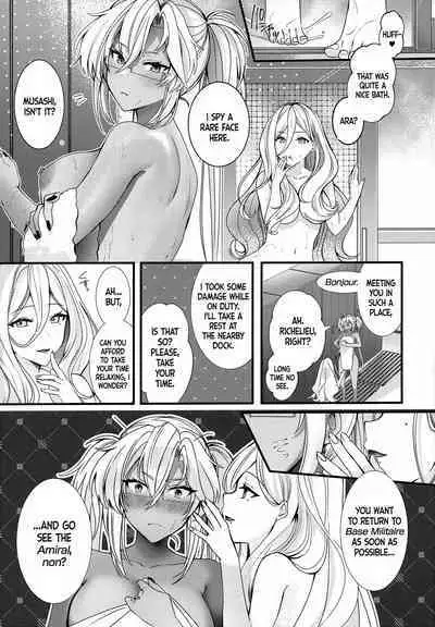(C101) [Marosaan (Yunamaro)] Musashi-san no Yoru Jijou Shoubu Shitagi Daisakusen Hen | Musashi-san's Nightly Affair - Lucky Underwear Operation Chapter (Kantai Collection -KanColle-) [English] [DKKMD Translations]