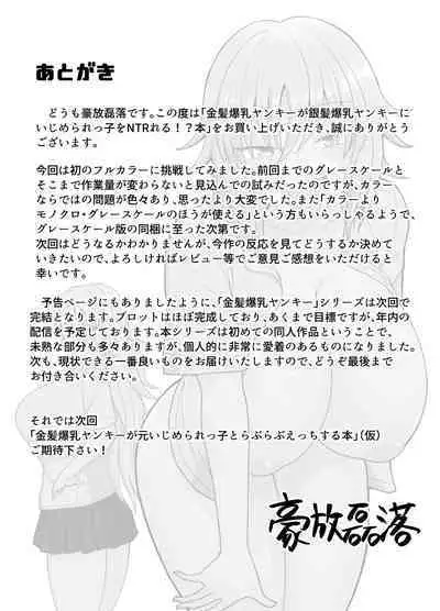 Kinpatsu Bakunyuu Yankee ga Ginpatsu Bakunyuu Yankee ni Ijimerarekko o NTR reru? Hon