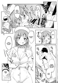 (Gunrei Bu Shuho & Houraigekisen! Yo-i! Goudou Enshuu 2Senme) [Seniman Kartun (Kosuke Haruhito)] Nurse Suzuya ni Shibori torareru Hon (Kantai Collection -KanColle-) [English] {HimaHimaSeijin}